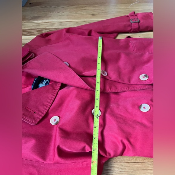 Classic Burberry check plaid coat USA 6 long - Picture 11 of 16